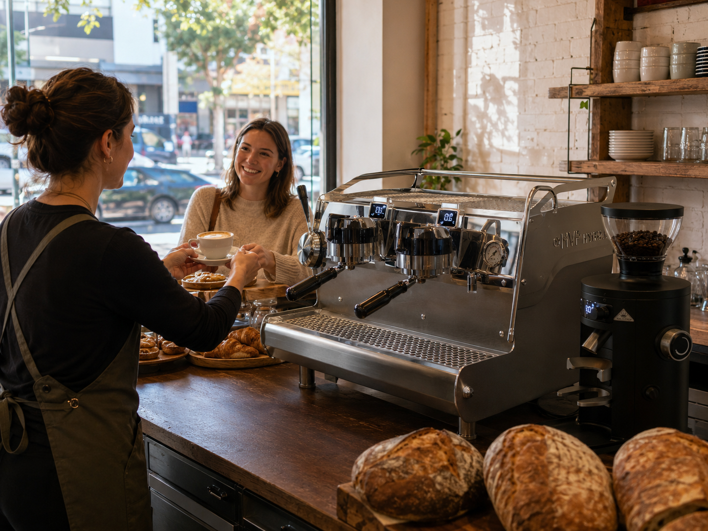 Xtracted espresso bar in a working cafe
